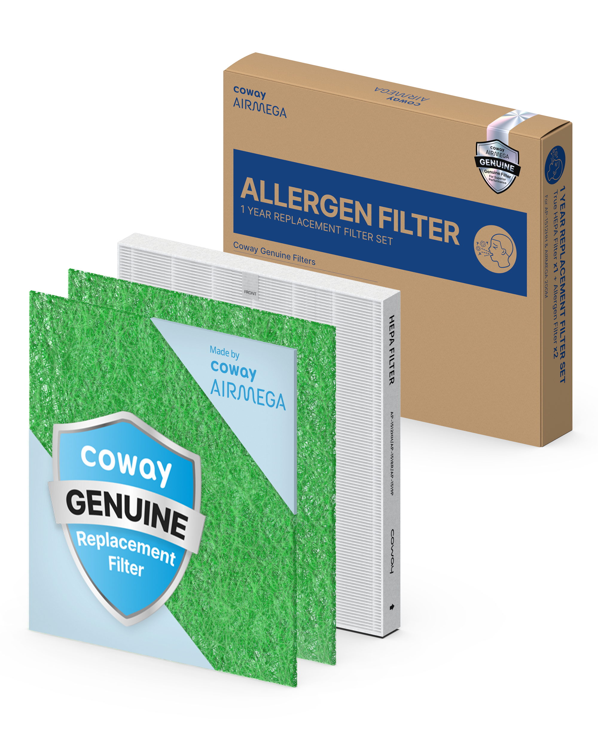 Airmega 200M & AP-1512HH Filter Set