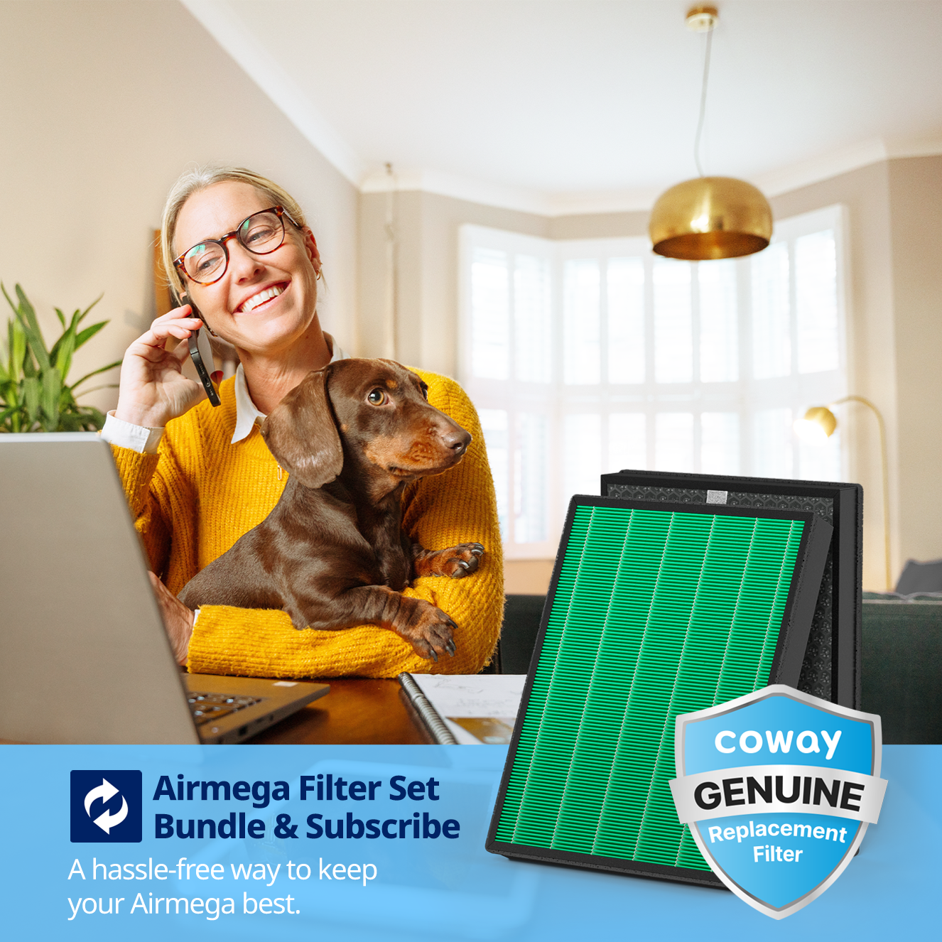 Airmega Filter Set Bundle & Subscribe: A hassle-free way to keep your Airmega best.