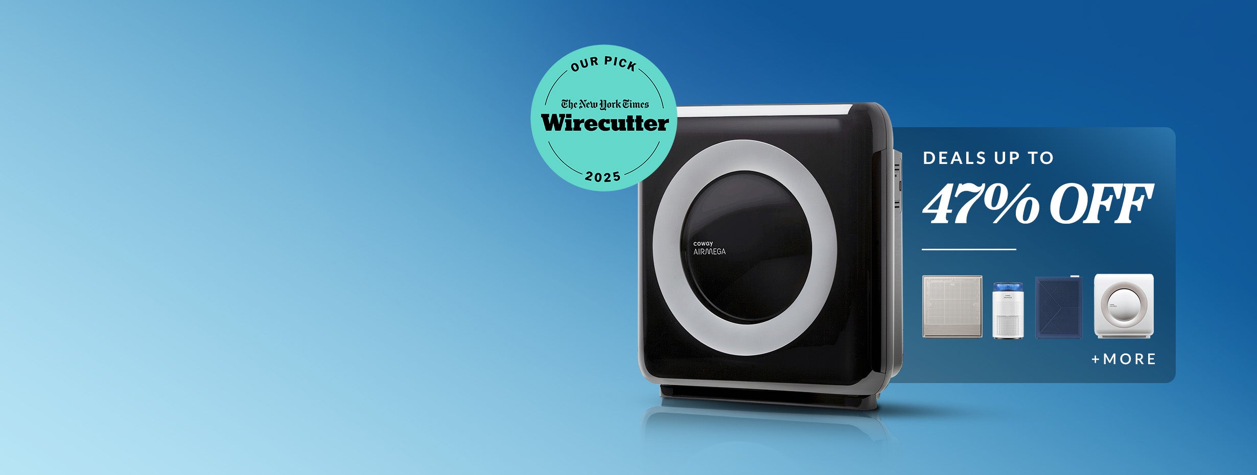 Deals up to 47% off for select products. Coway Airmega Mighty is a wirecutter 2025 pick.
