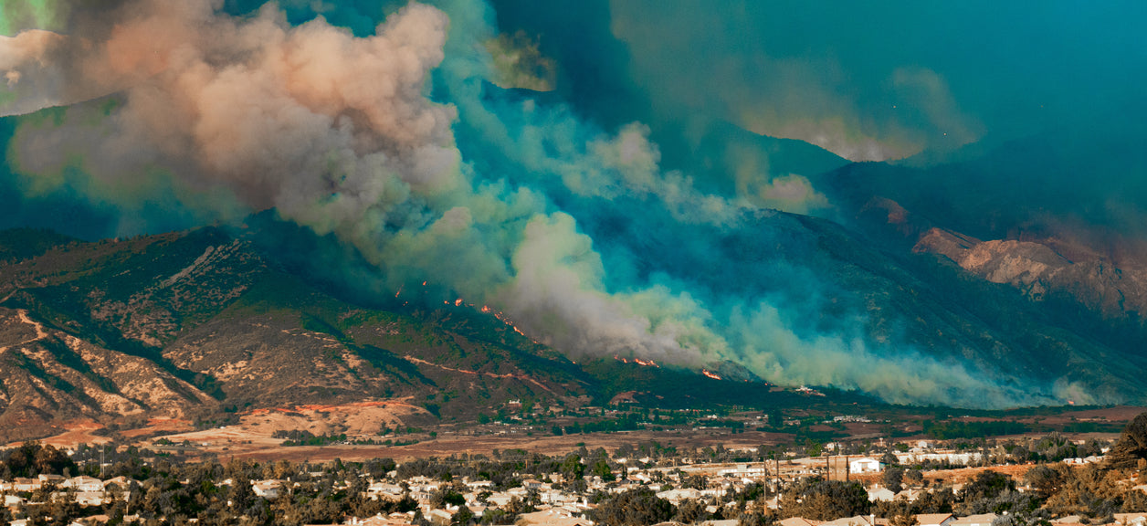 Wildfire air quality changes during fires.