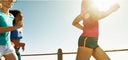 Woman running on boardwalk in air quality story