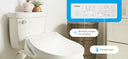 A bidet with remote control features