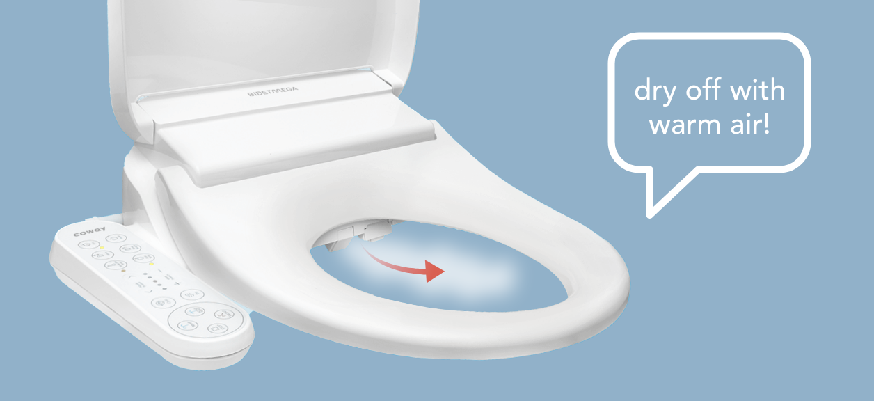 Coway Bidetmega Bidet - Dry Off WIth Warm Air!