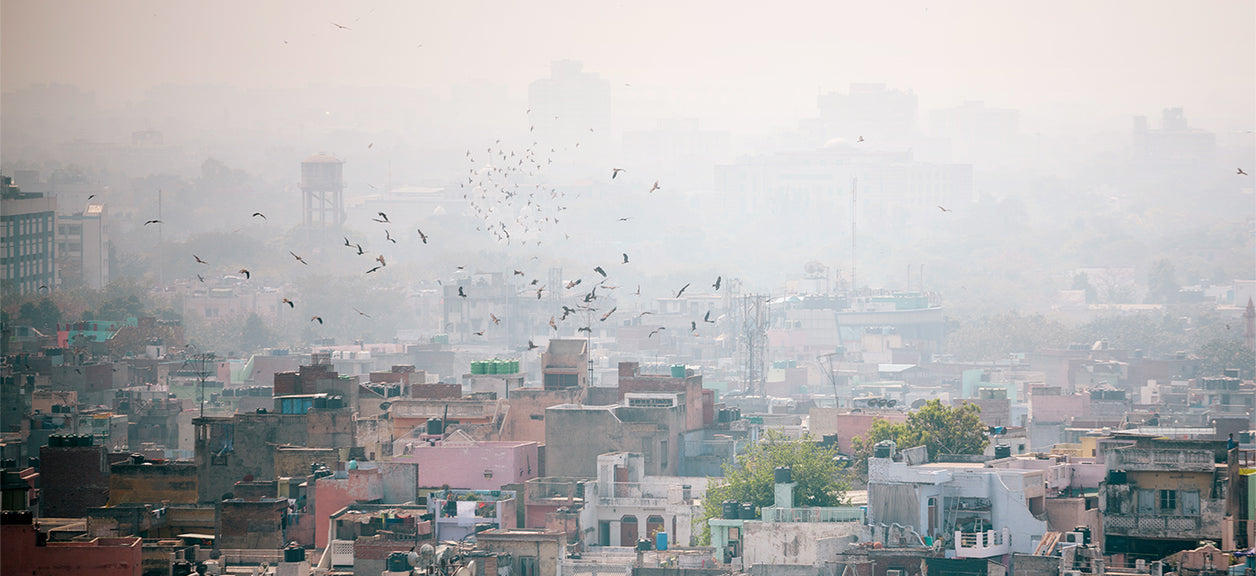 air pollution in city