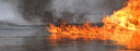 water on fire