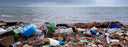 trash on beach