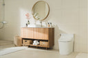 A Bidetmega 200N in a brightly lit bathroom.