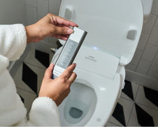 Bidetmega controller in bathroom.