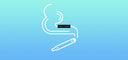 E-cig smoking air pollution icon