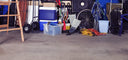 messy winter garage