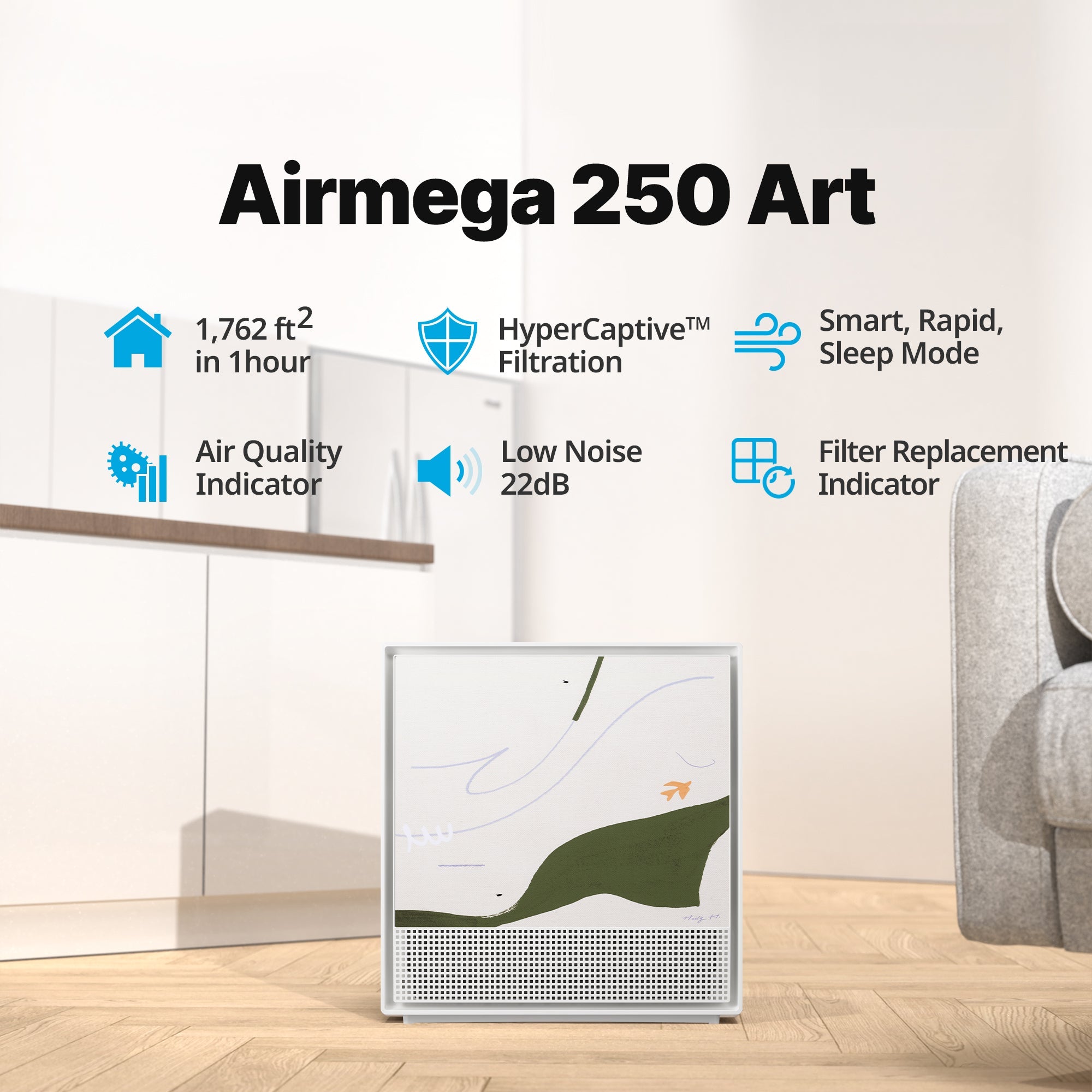 Airmega 250 Art Large Room Air Purifier | Cowaymega