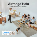 Halo delivers massive, whisper-quiet airflow, capable of cleaning up to 1,898 square feet in one hour 