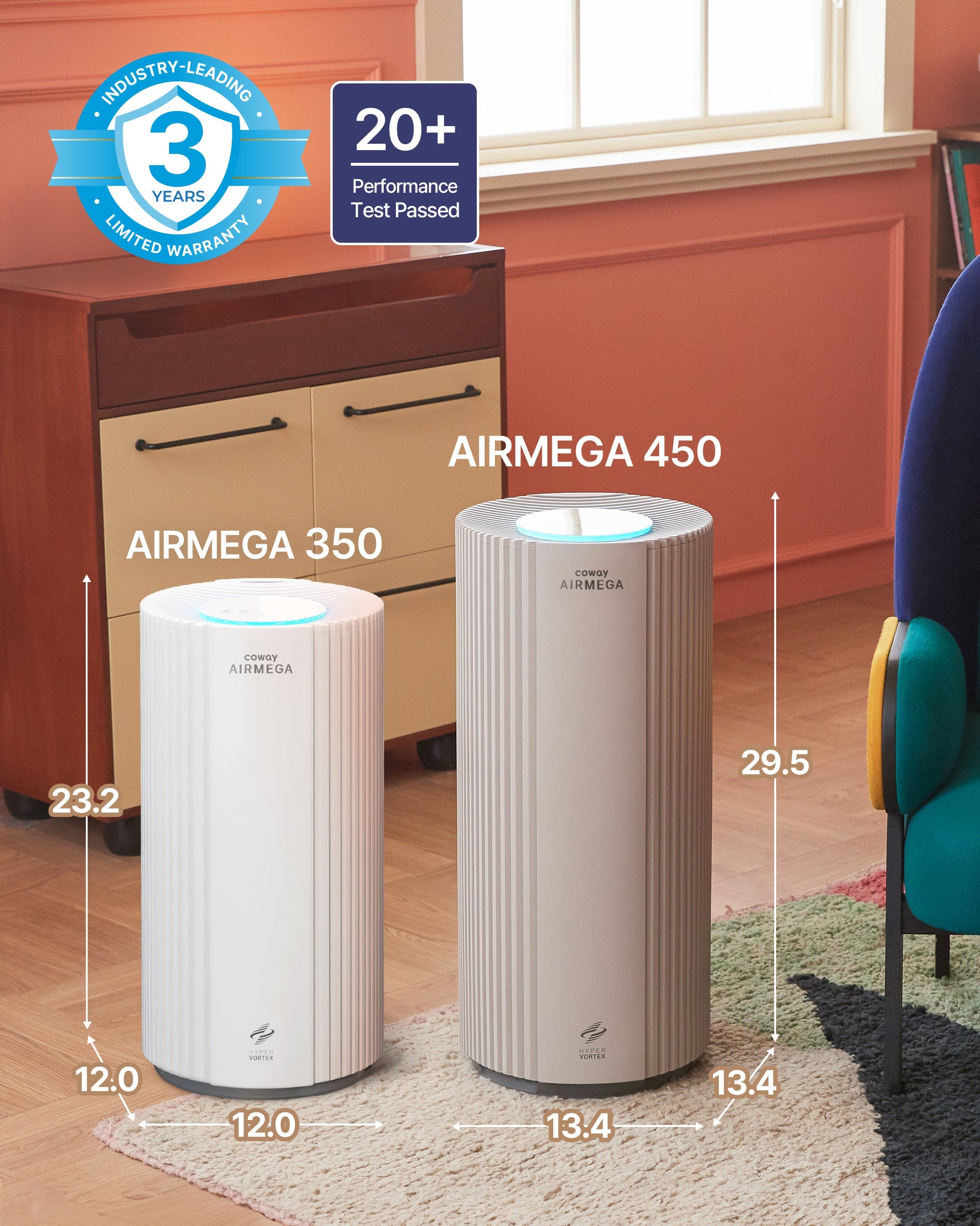 Airmega 350 Large Room Air Purifier | Cowaymega