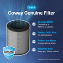 IEST-RP-CC007 Standard Certified HEPA filtration with genuine Coway 3-in-1 filter delivering trusted, certified performance for the cleanest, healthiest air.