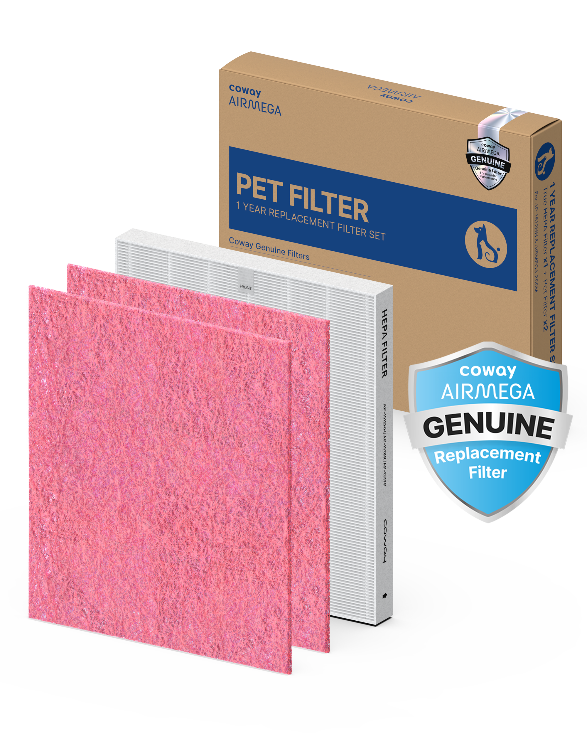 Coway Airmega Mighty AP-1512HH & 200M Filter Set | Air Purifier