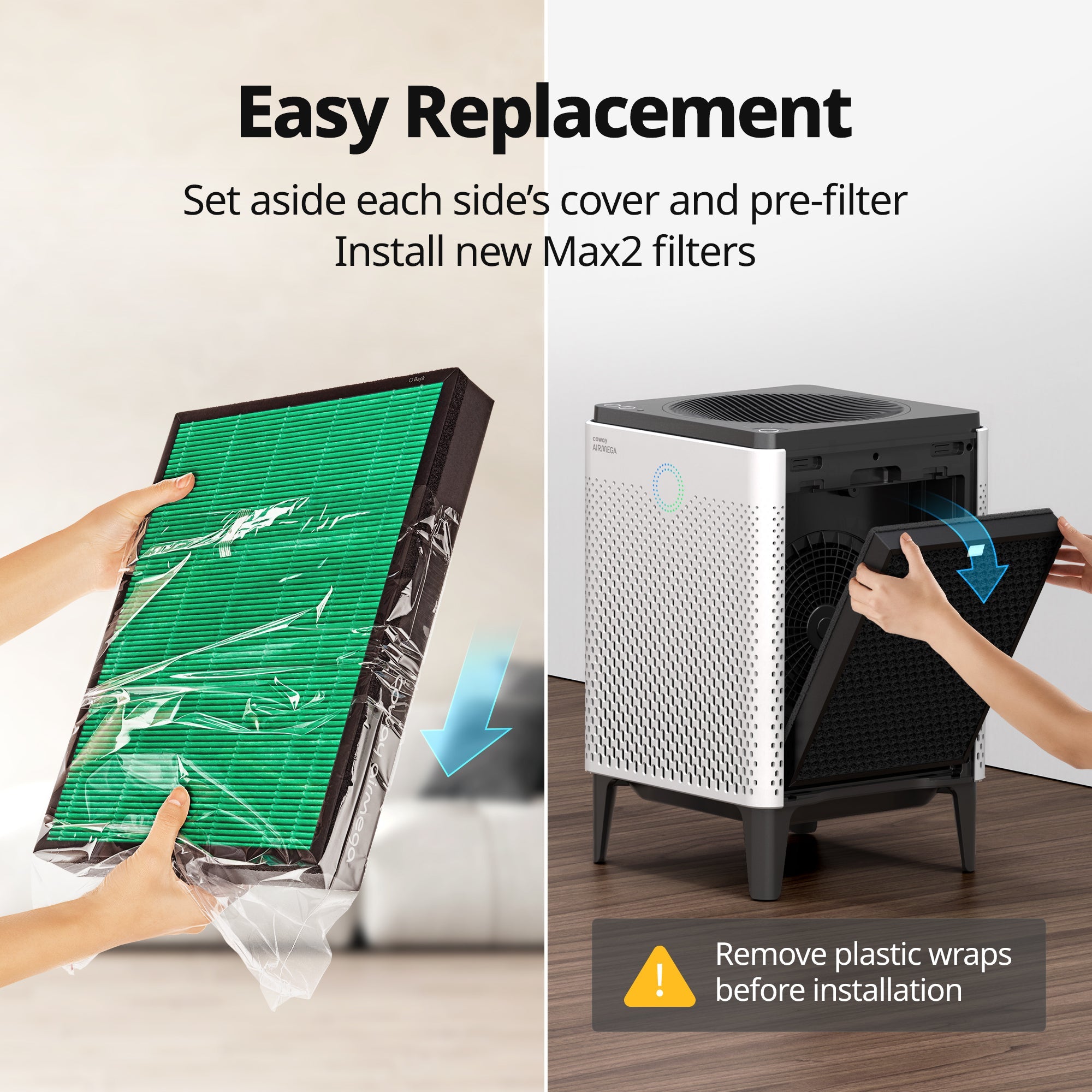 Coway Airmega 400 - Max2 Filter Replacement Set for Home Air