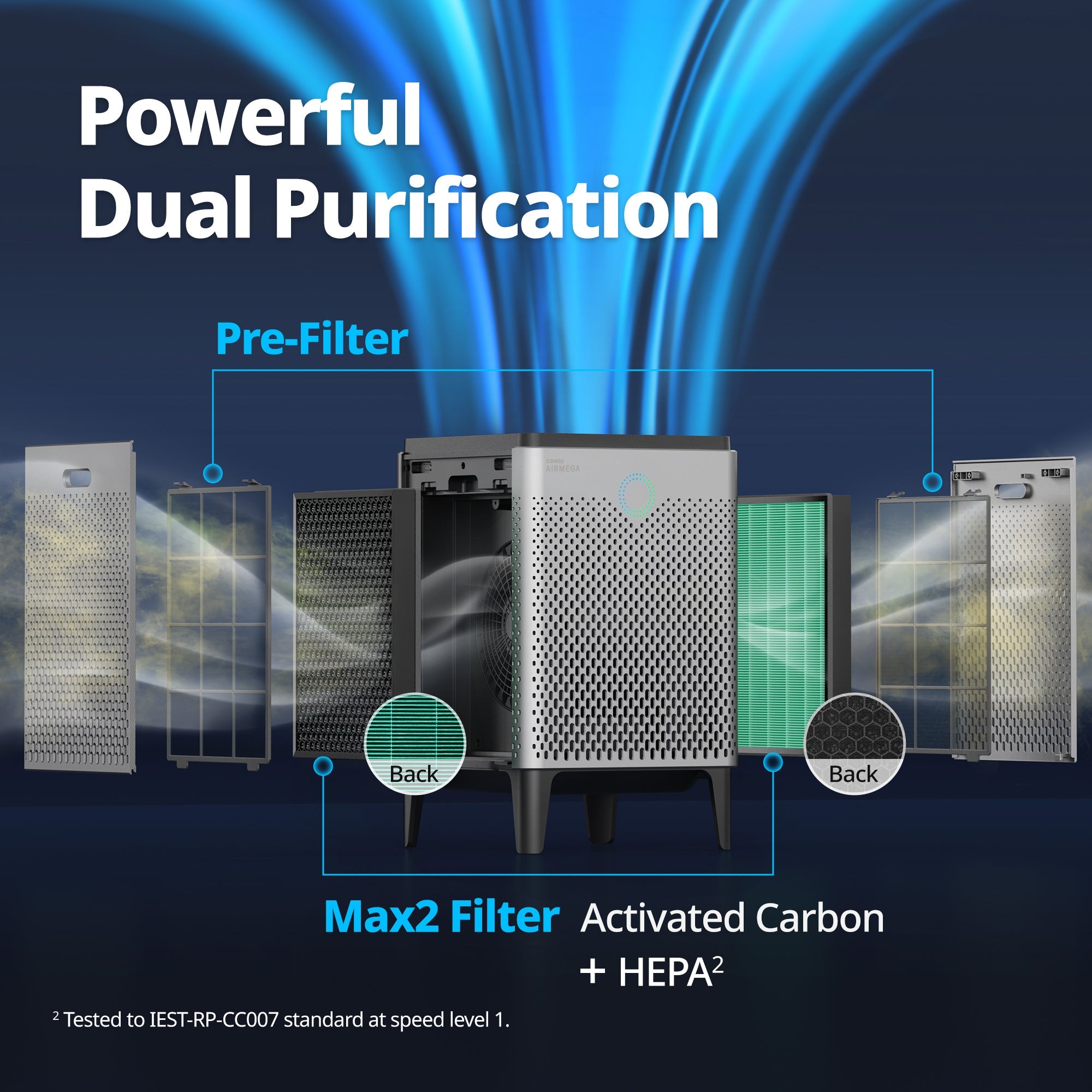 Coway Airmega 400S Smart Air Purifier | Home Air Purifier, Wifi