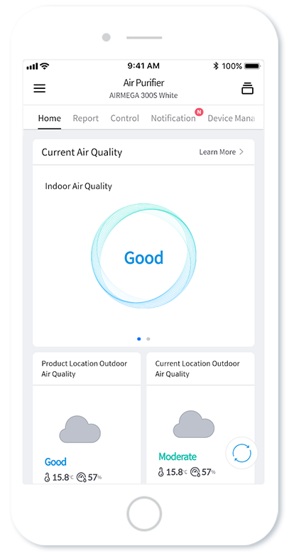 Smart Air Purifier App for Coway Airmega Cowaymega