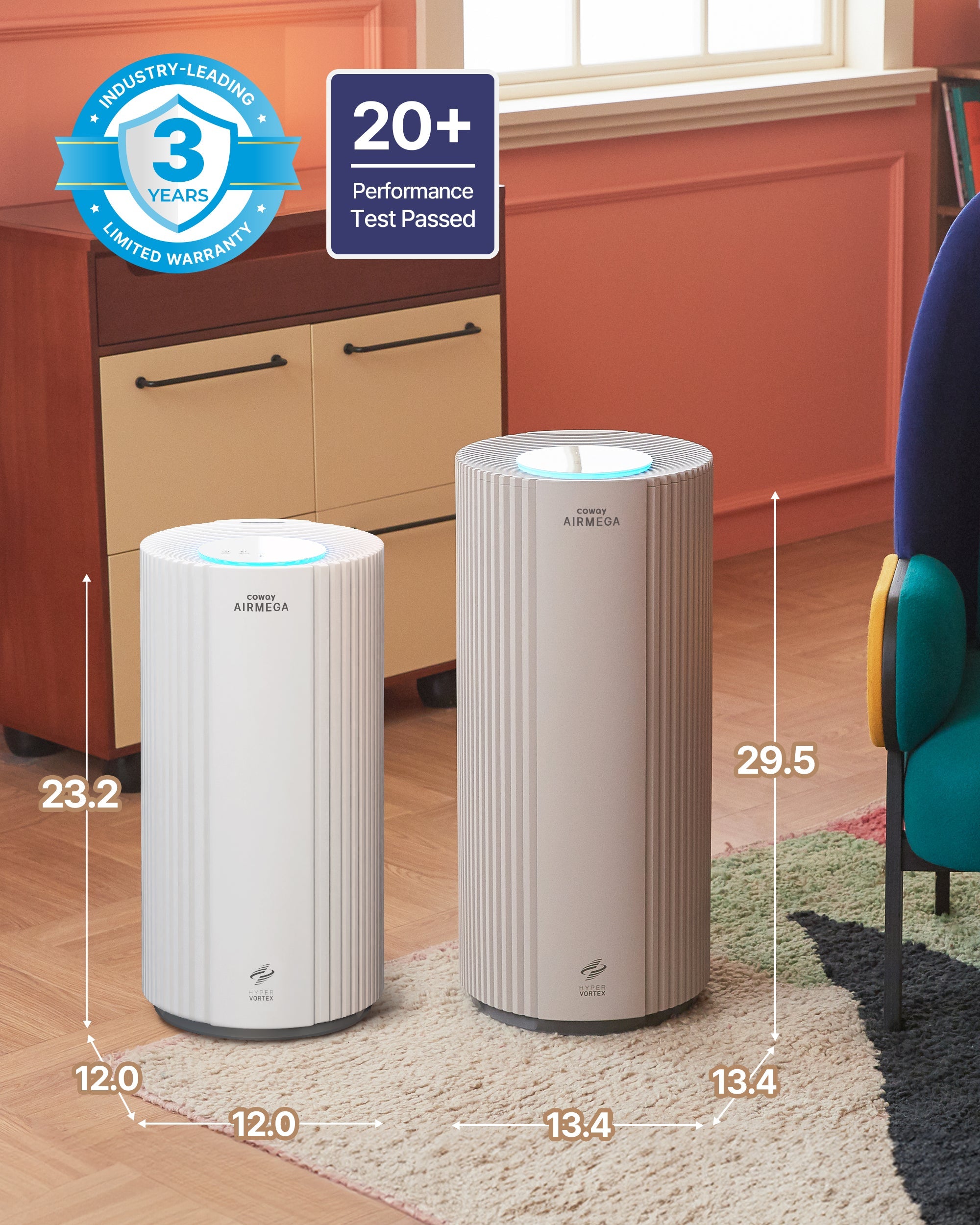 Coway Airmega 450 | Home & Office Air Purifier | Extra Large